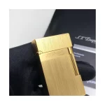 st dupont ligne 2 brush gold finish detail 3