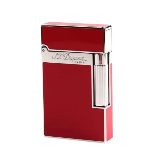 S.T. Dupont Ligne 2 Red Lacquer Palladium Lighter main 1